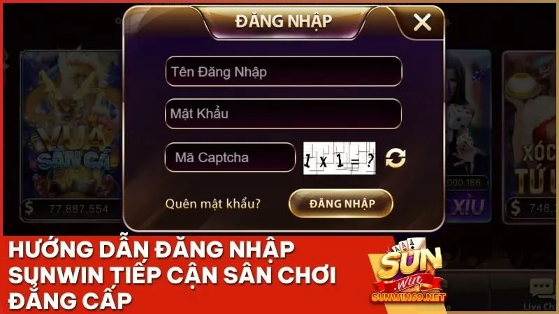 Hướng dẫn đăng nhập Sunwin