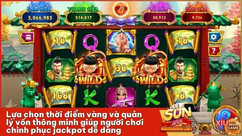 Lựa chọn thời điểm vàng và quản lý vốn thông minh giúp người chơi chinh phục jackpot dễ dàng