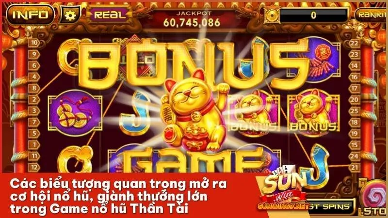 Các biểu tượng quan trọng mở ra cơ hội nổ hũ, giành thưởng lớn trong Game nổ hũ Thần Tài