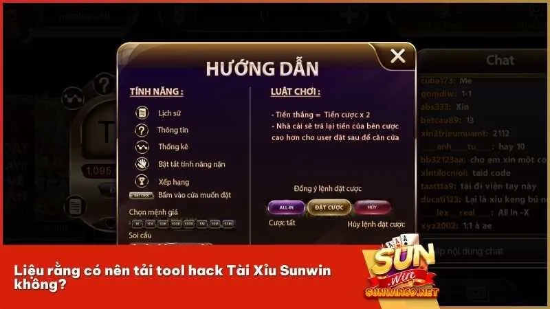 Liệu rằng có nên tải tool hack Tài Xỉu Sunwin không?