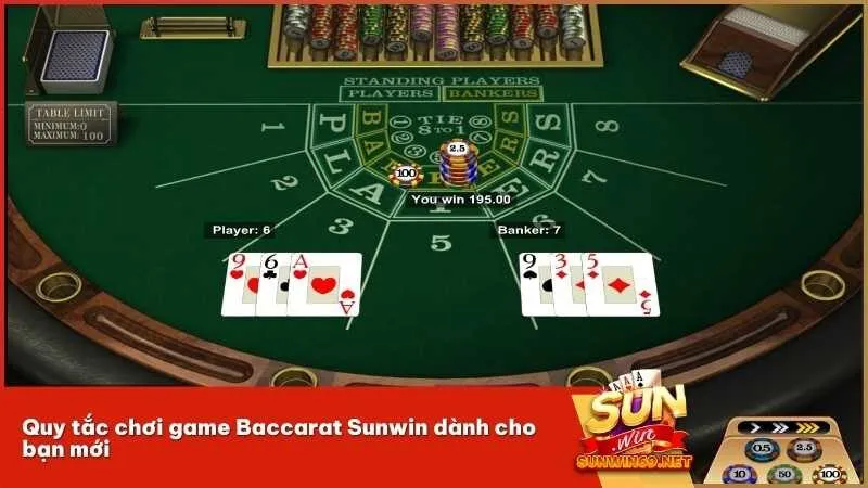 Quy tắc chơi game Baccarat Sunwin dành cho bạn mới